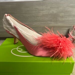Bianka Feather Sam Edelmen Hot Pink Heels